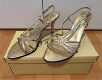 High Heels, Stiletto, Sandalen, Gold, echtes Leder Hessen - Fernwald Vorschau