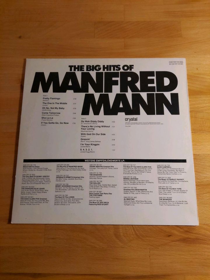 Manfred Mann Vinyl Schallplatte in Mainz