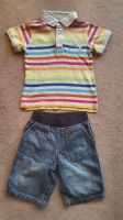 H&M Set 92 Shirt + kurze Hose wie neu Jeans Shorts Poloshirt Hessen - Griesheim Vorschau