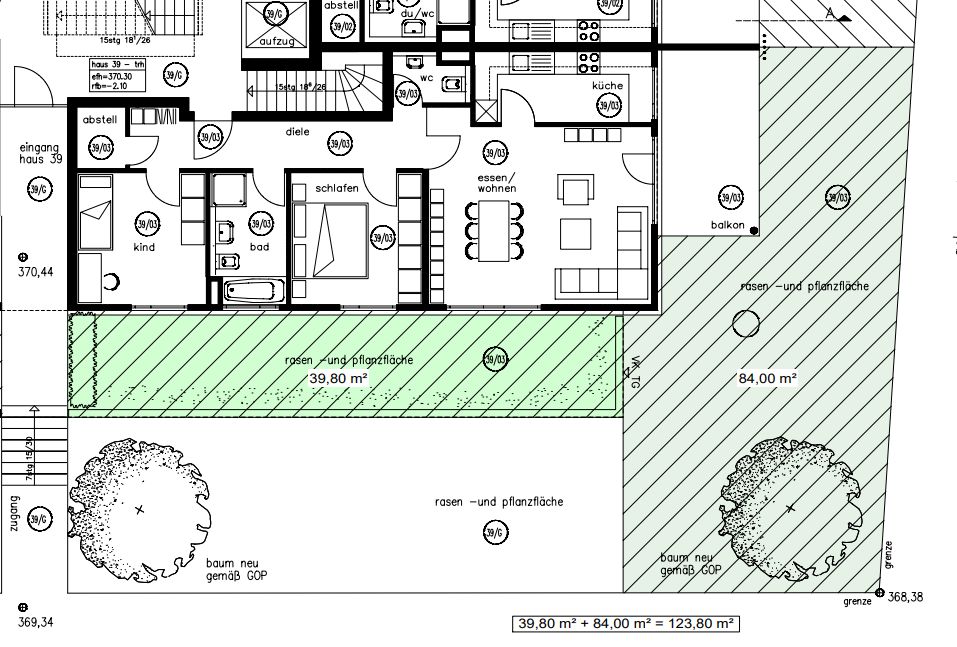 PROVISIONSFREI!  Lichtdurchflutete  3 Zi. EG. Whg mit Balkon, Garten und TG in Ostfildern-Nellingen in Ostfildern