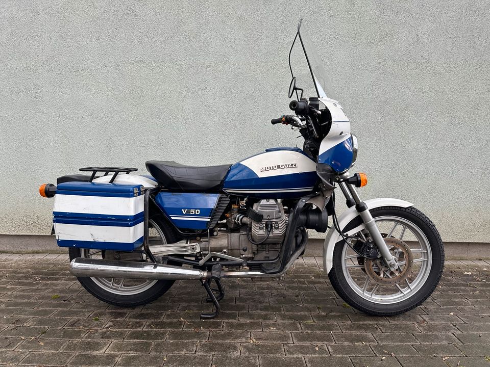 Moto Guzzi V50 „Polizia Urbana“ TÜV Original Zustand - Ansehen! in Gelsenkirchen