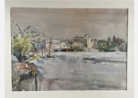 TOM HOPS ( 1906-1976 ) Hamburg, Alster, Aquarell, signiert Hamburg-Nord - Hamburg Eppendorf Vorschau