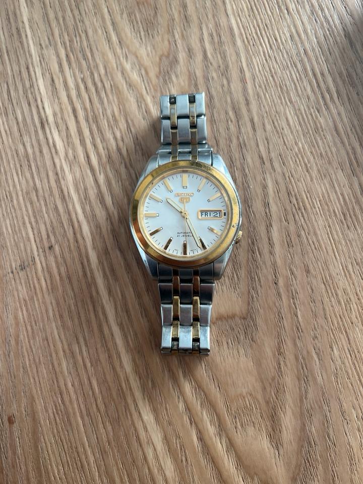Seiko Herrenuhr, Automatik, 7S26-03H0, Edelstahl, vergoldet, Uhr in Ingolstadt