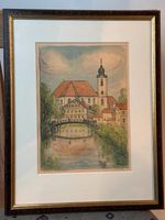 Gemälde / Aquarell Stadtkirche zu Hildburghausen 1978 Duisburg - Rumeln-Kaldenhausen Vorschau