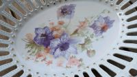 Antike Florale Porzellan Schale/Durchbruchschale weiß /lila gold Walle - Handelshäfen Vorschau