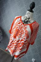 Gerry Weber Blusenshirt Material Mix Bluse Top Rot Weiß 42 44 XXL Niedersachsen - Meppen Vorschau