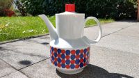 Winterling Kaffeekanne Retro Vintage Punkte blau rot Bayern - Taufkirchen München Vorschau