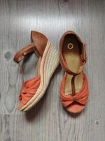 Yessica Keilsandaletten Sandalen Wedges 37 Braun Orange Bayern - Breitenthal Vorschau