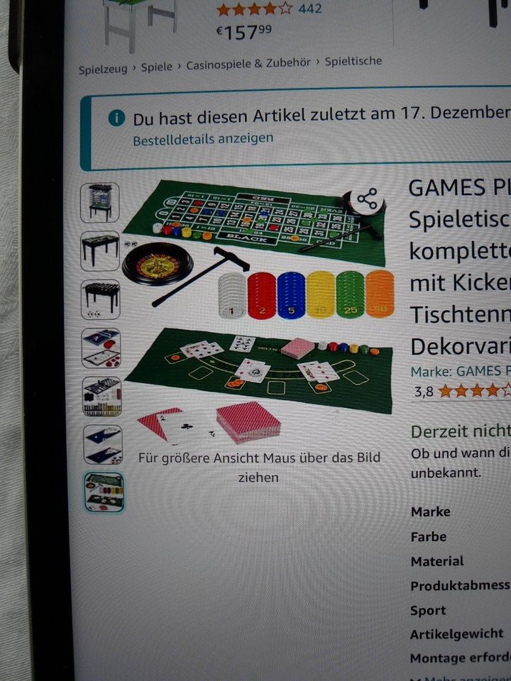 GAMES PLANET Multigame Spieletisch in Oberkirch