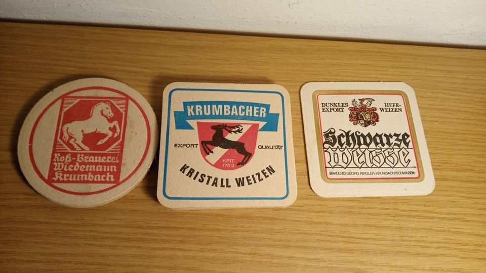 Krumbach 3 versch. Brauereibierdeckel Günzburg in Dillingen (Donau)