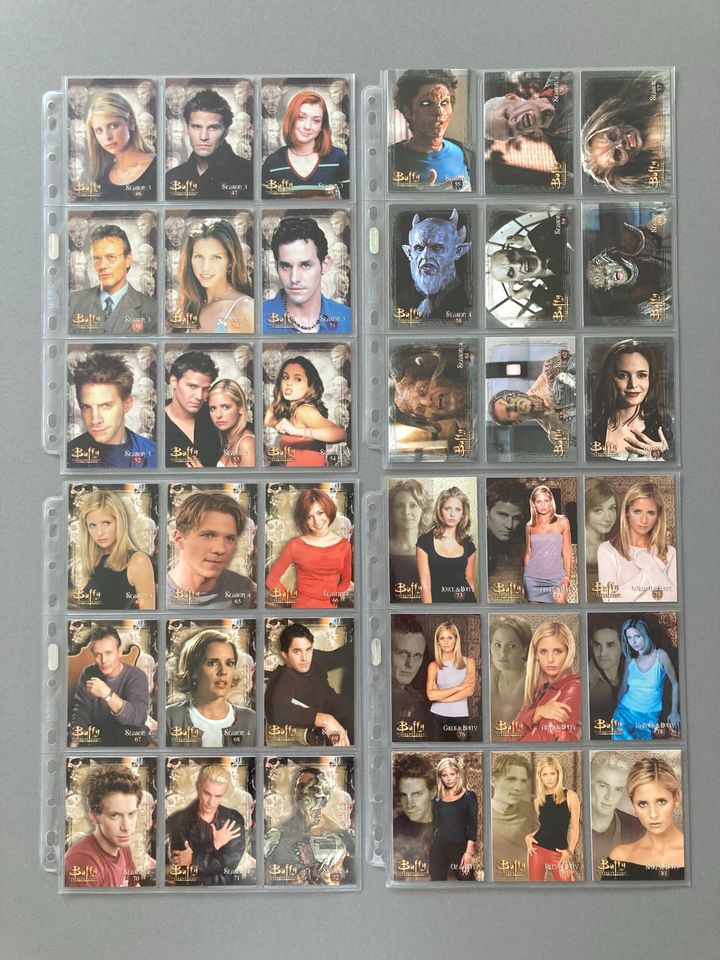 Buffy – Trading Cards “The story so far” + “The story continues" in Neustrelitz