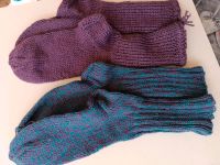 Warme Socken, handgestrickt, 2 Paar Hessen - Groß-Gerau Vorschau