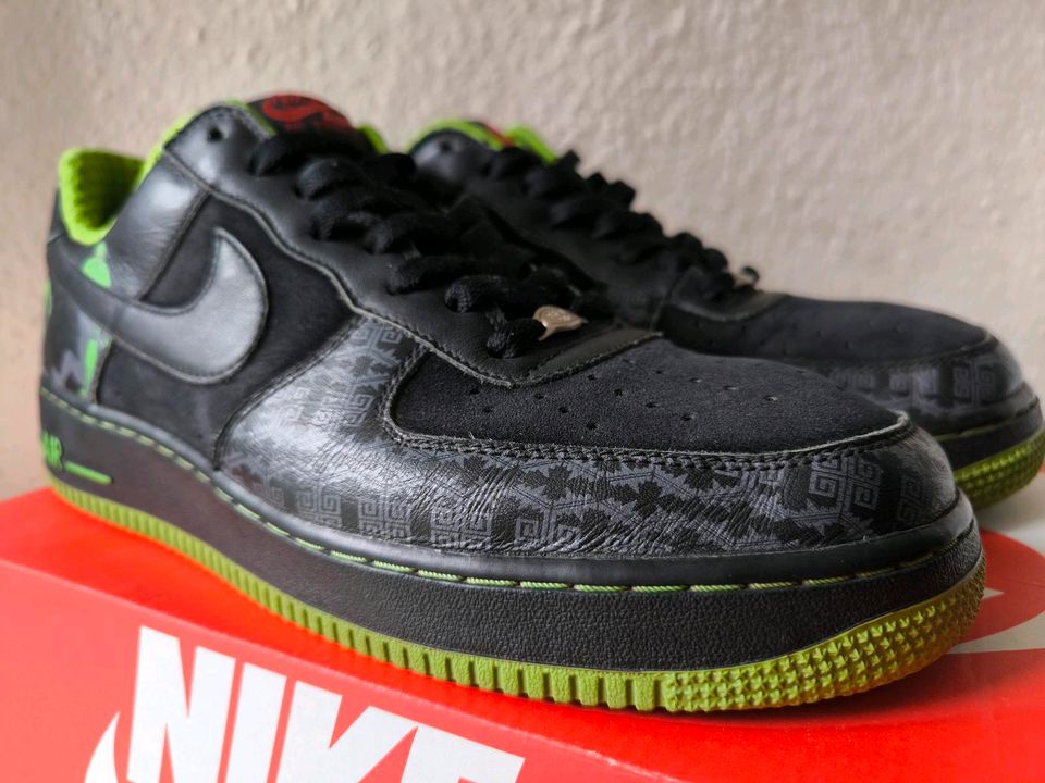 Nike Air Force 1 Premium Lucha Libre EU 45 Schwarz Grün Limited in Lüneburg