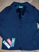 Sakko Jacket Gr. 128 Baumwolle Kommunion von Benetton blau Hamburg - Altona Vorschau