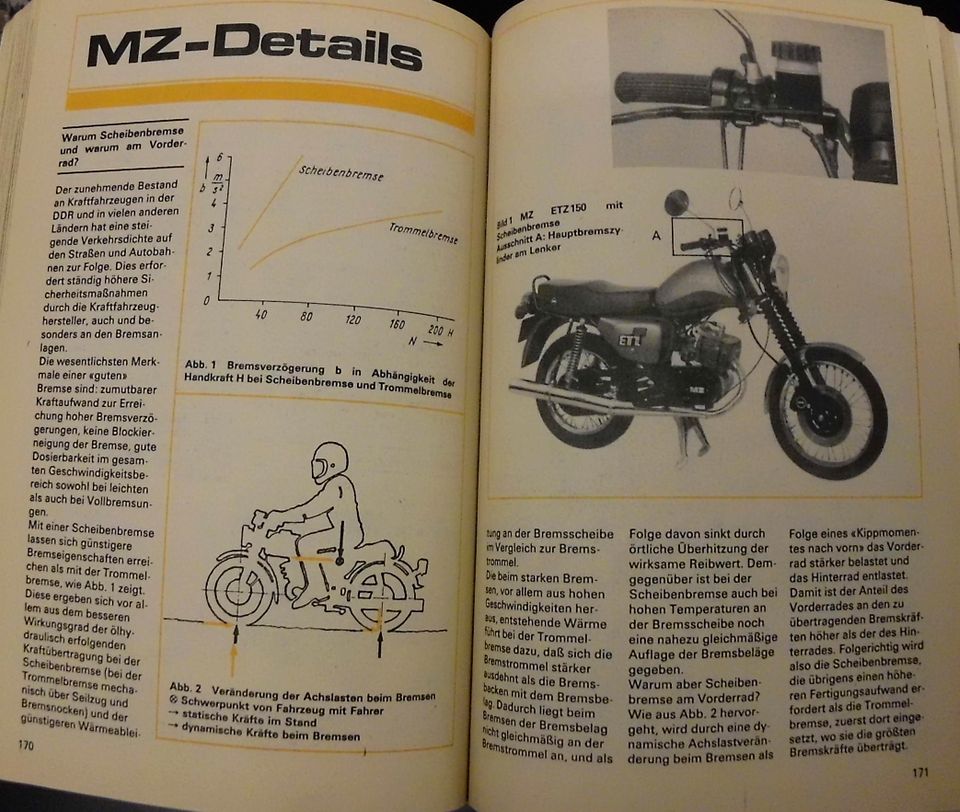 Buch MZ ETZ 250 F DDR Volkspolizei VOPO VP IFA ZIL Simson SR 50 A in Beverungen