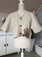 Jacke Leinen und seidenmalerei Handmade Unikat Nordrhein-Westfalen - Warendorf Vorschau
