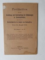 Vorschriften Benützung Unterhaltung Wohnungen Staatsgebäude1892 Baden-Württemberg - Leonberg Vorschau