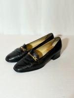 Vintage Peter Kaiser Pumps High Heels Schwarz Goldschnalle Gr 38 Nordrhein-Westfalen - Sankt Augustin Vorschau