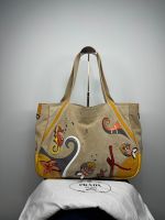 Prada Damen Scamosciato Sea Handtasche Creme Leder 40x30 Bayern - Wolnzach Vorschau