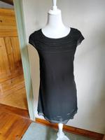 schwarzes Minikleid Zero Lagenlook 38 M Kleid kurz Hessen - Helsa Vorschau