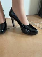 schwarze Lack Pumps - Gr.38,5 - Paul Green Nordrhein-Westfalen - Petershagen Vorschau
