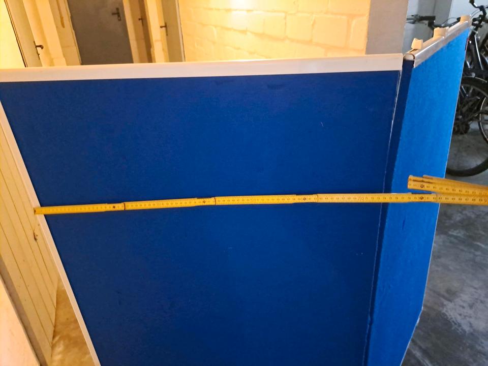 Stellwand blau Filz Parawent pinnwand  whiteboard beidseitig nobo in Elmshorn