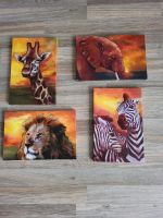 4 Bilder Afrika Motiv Zebra Giraffe Löwe Elefant Nordrhein-Westfalen - Werl Vorschau