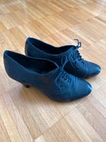 Janet D. Schnür-Stiefelette, schwarzes Echtleder (Gr. 39) Hessen - Darmstadt Vorschau