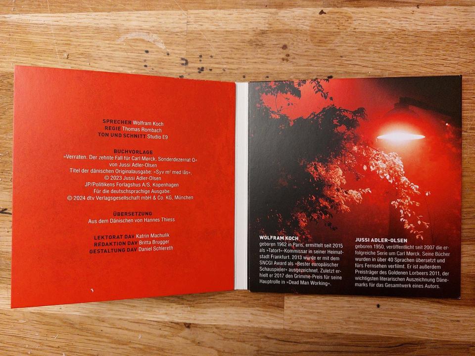 Jussi Adler Olsen "Verraten" MP3 Hörbuch ungekürzt *wie neu* in Jestetten