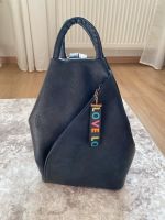 Marineblauer stylischer Rucksack mit goldenen Details Thüringen - Plaue Vorschau