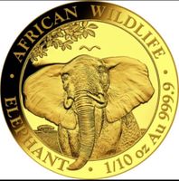 Somalia Elefant 2021 BU, 1/10 Unze Gold Baden-Württemberg - Ulm Vorschau