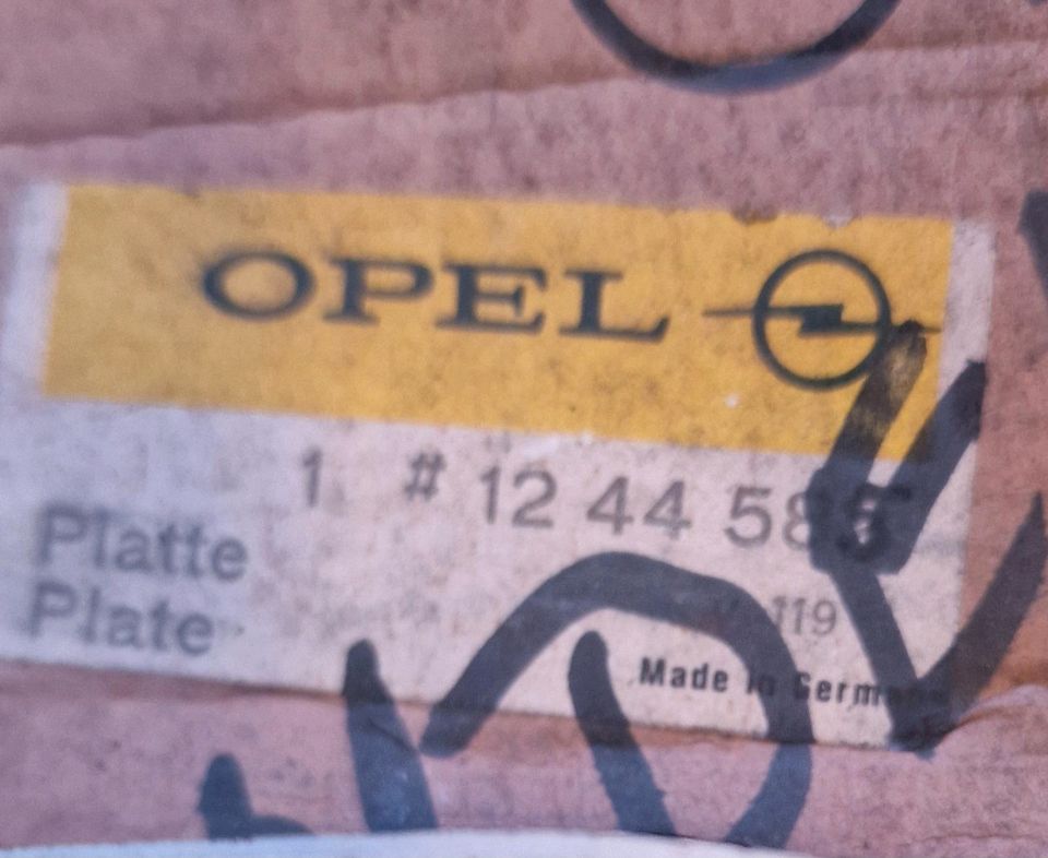 Opel Oldtimer Tachoscheibe Tacho Rekord kadett Kapitän Admiral in Reutlingen