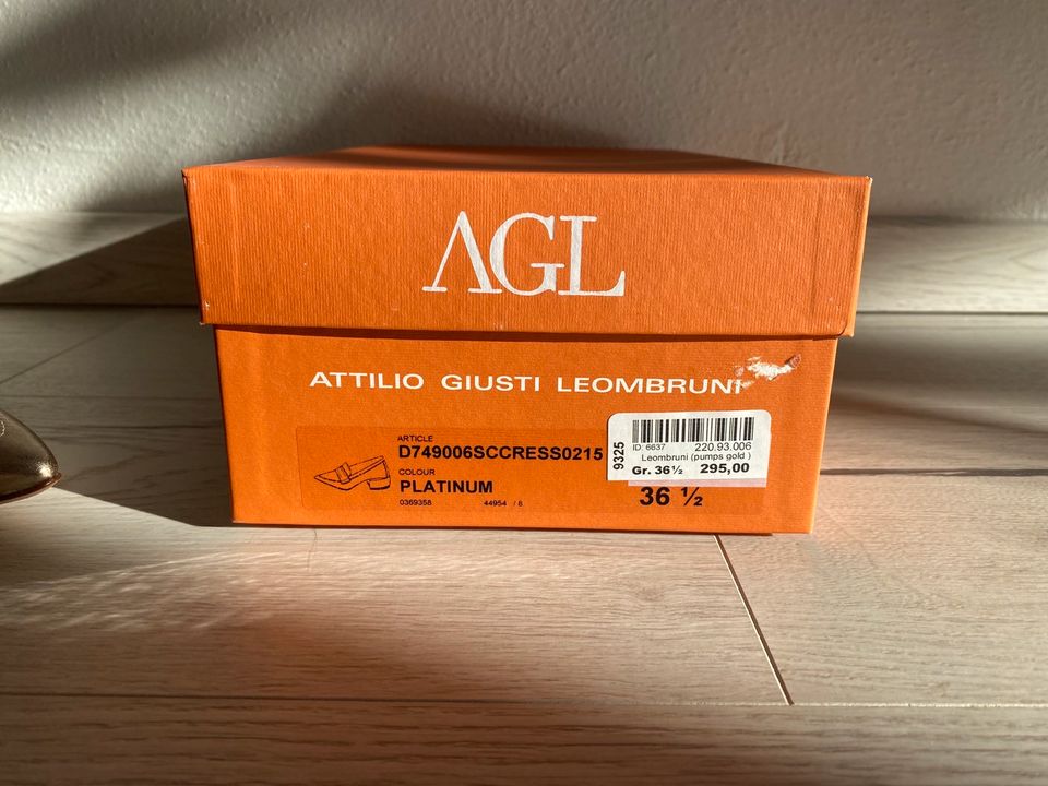 AGL Attilio Giusti Leombruni Echtleder 36 1/2 mokassins Pumps in Kissing