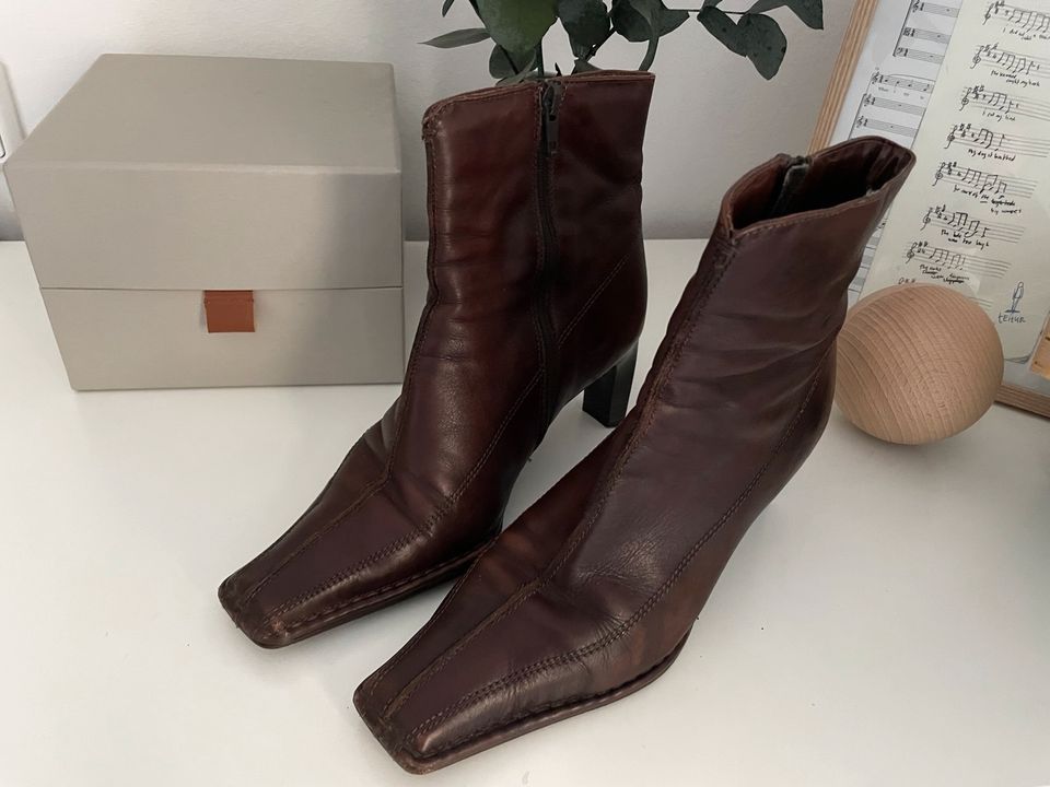 Schuhe Stiefel braun Herbst Leder Gr. 37 Görtz zara Stiefeletten in Köln