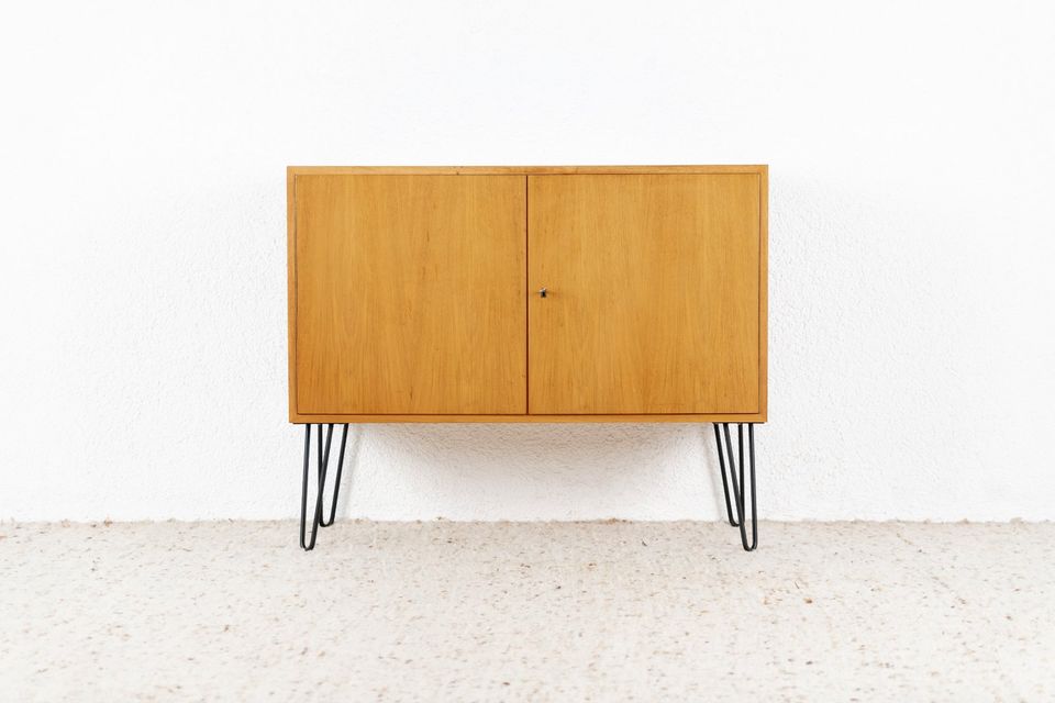 VINTAGE KOMMMODE Schrank Mid Century Holz Nuss Sideboard in Freiburg im Breisgau