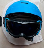 Skihelm mit Brille Kinder blau Sachsen-Anhalt - Merseburg Vorschau