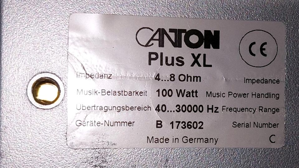 5.1 Lautsprecher Canton Plus XL in Denzlingen