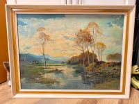 Gemälde mit Rahmen | Landschaft | W. Hiller Ölgemälde 1940 | gute Niedersachsen - Wedemark Vorschau