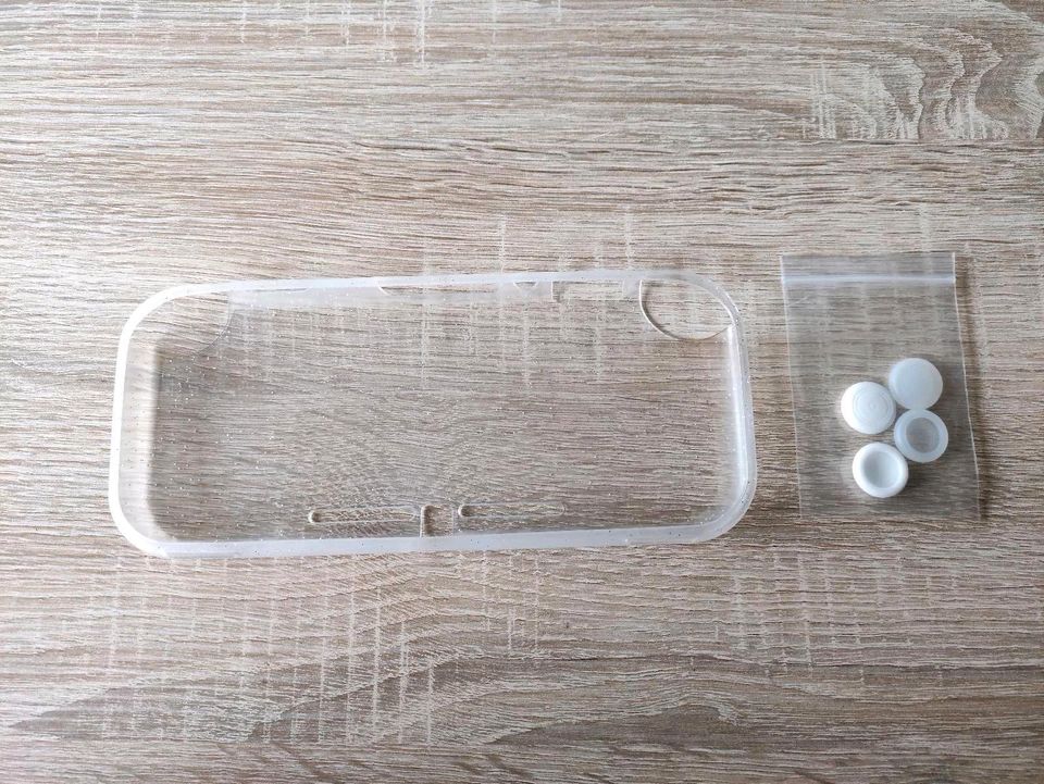 Nintendo Switch Lite ★ Case ★ transparent Glitzer + Schutzglas in Schönwald Oberfr.