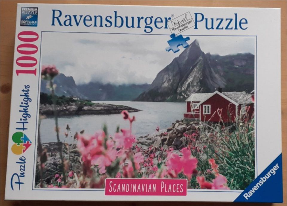 Puzzle 1000 Teile Ravensburger Scandinavian Places Reine in Düren