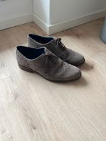 Schnürschuhe Wildleder braun/grau - 37 Hessen - Riedstadt Vorschau