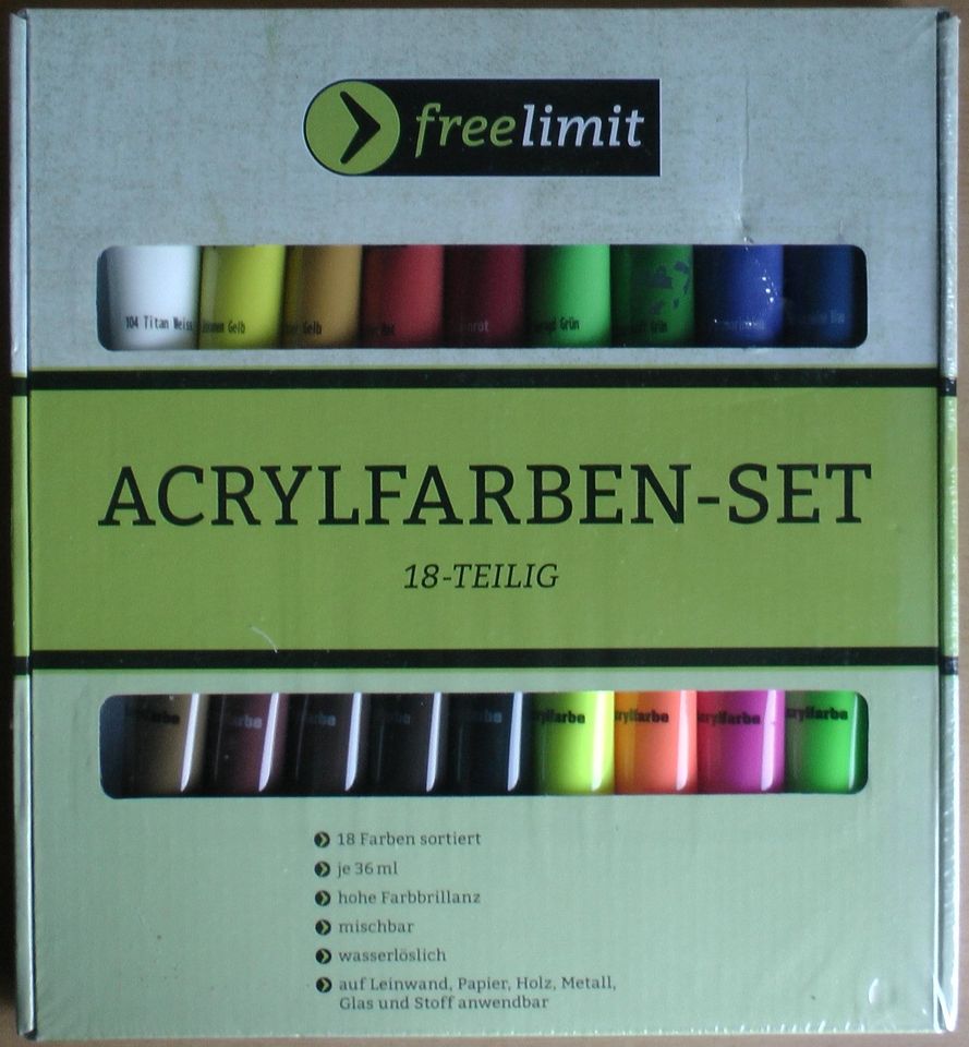 freelimit ACRYLFARBEN-SET 18-tlg. *NEU & OVP* in Wenden