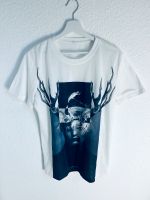 Aufdruck T-Shirt Herren Tshirt Motiv M cooles Shirt Weiß Creme Nordrhein-Westfalen - Leverkusen Vorschau