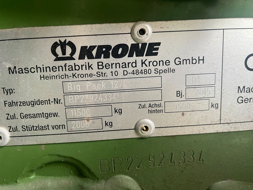 Krone Bigpack 1270 Xc in Anzing