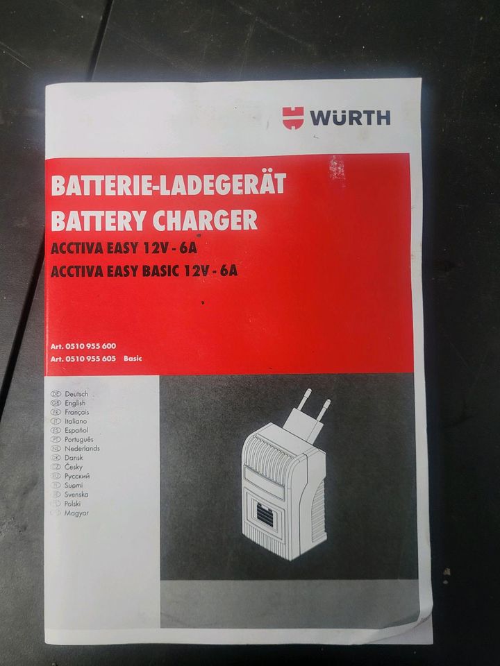 Batterie Ladegerät Würth Neu in Jungholz