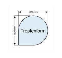 Glasbodenplatte Kamin Tropfenform Rheinland-Pfalz - Kandel Vorschau