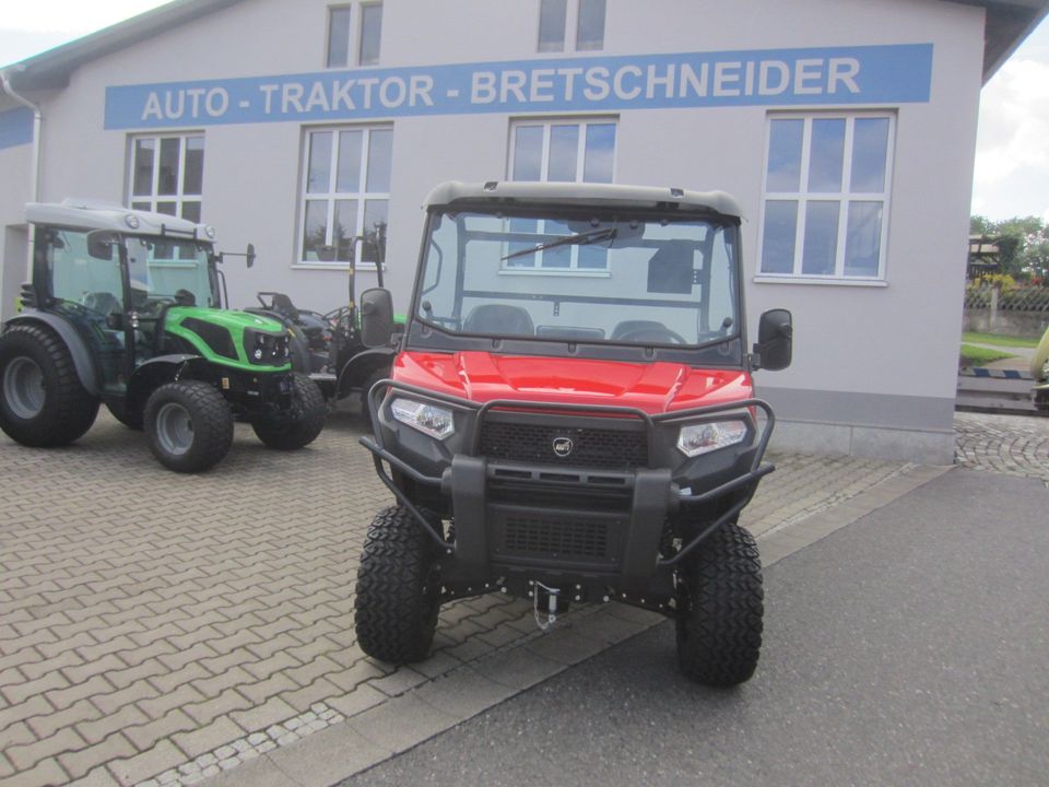 KIOTI K 9 UTV Neumaschine Allrad Diesel Kipper Servo in Glashütte