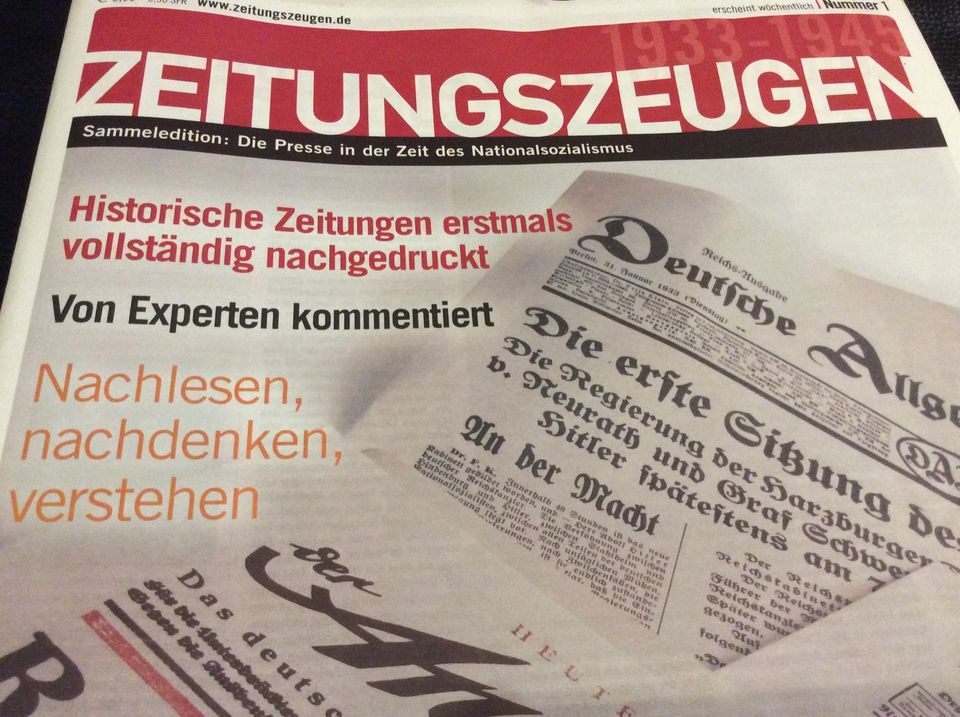 Zeitungszeugen 1-17 historische zeitungsnachdruck sammeln in Wutöschingen