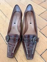 Damen Schuhe Pumps Comma Leder braun 39 Retro Berlin - Schöneberg Vorschau