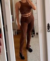 Asyou Asos Zweiteiler M S neu Leggings mit Schlitz und Top y2k Sachsen-Anhalt - Halle Vorschau